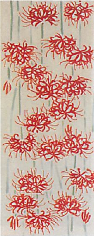【和モダン】おしゃれな注染手ぬぐい 季節の植物 曼珠沙華【安心の日本製】