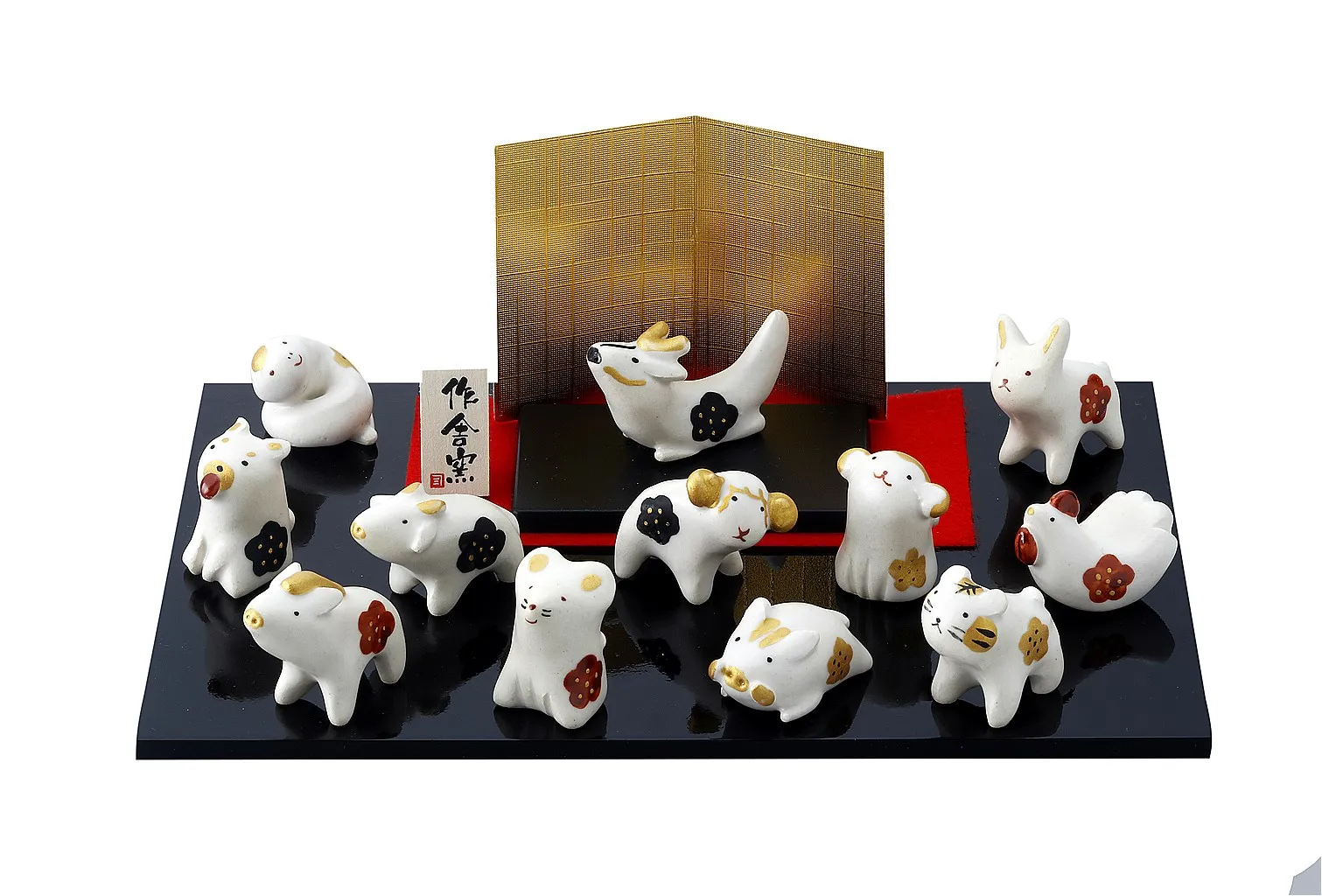 【新登場！新年を祝う！信頼の日本製！ほっこりかわいい陶磁器お飾り！】和粋十二支飾り
