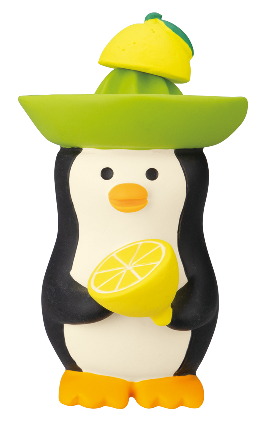 【ご紹介します！まったりかわいい！Concombre！ふぞろいなレモンたち】レモンしぼりペンギン