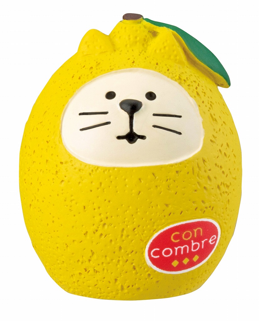 【ご紹介します！まったりかわいい！Concombre！ふぞろいなレモンたち】フルーツ猫だるま  レモン