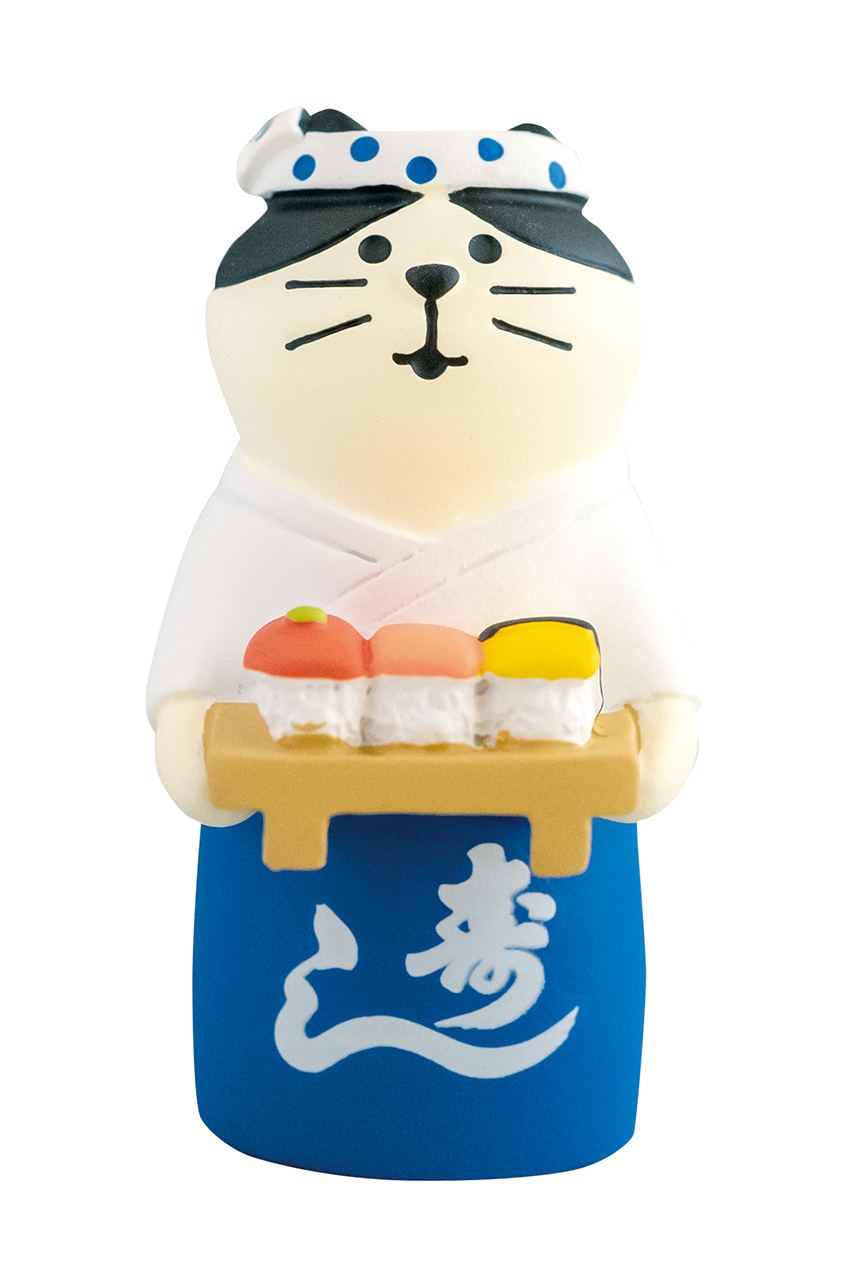 【ご紹介します！猫の和雑貨！Concombre商店街！まったり寿司】寿司屋の大将猫