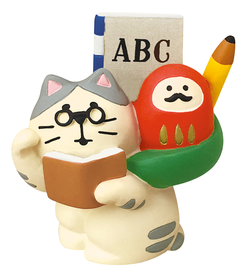 【ご紹介します！年中飾れる開運グッズ！Concombre FUKU福MONOシリーズ！】縁起かつぎ招き猫  学業成就