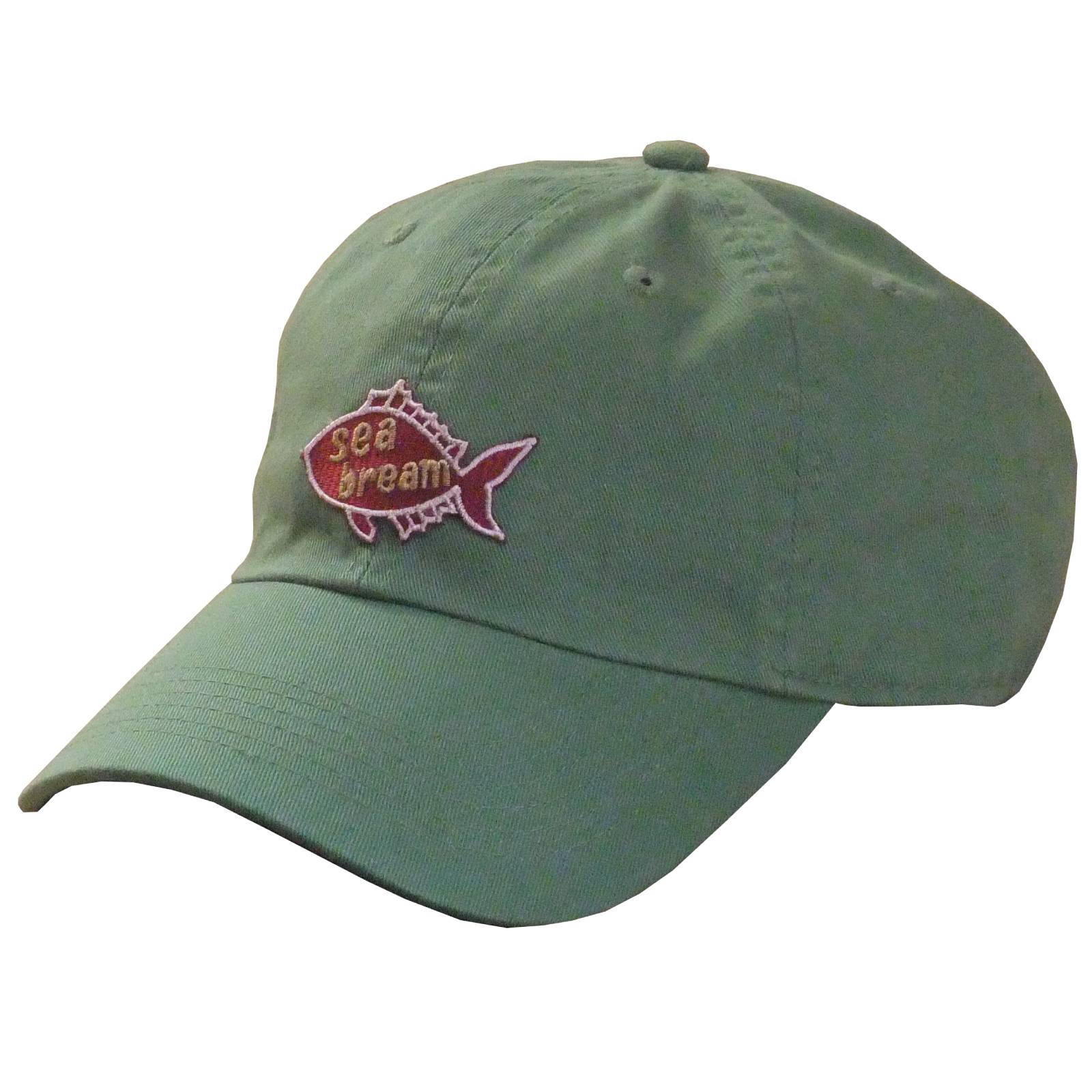 【ご紹介します！魚柄の刺繍ワッペンがかっこいいキャップ！】魚波CAP たい グリーン