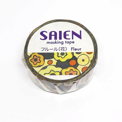 【新登場！安心の日本製！SAIEN 和紙マスキングテープ 作家シリーズ 井口喜美子】Ｆｌｅｕｒ