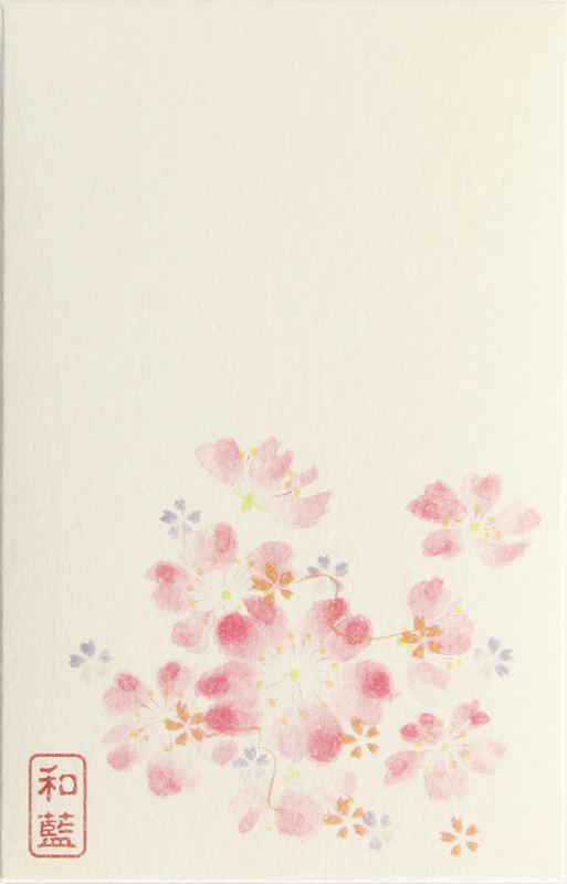 【ご紹介します！日本製！岐阜県美濃和紙ポチ袋『花さと』シリーズです！】花ものがたりポチ袋 桜
