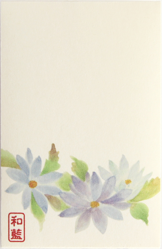 【ご紹介します！日本製！岐阜県美濃和紙ポチ袋『花さと』シリーズです！】花ものがたりポチ袋 えぞ菊