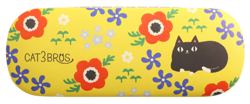 【ご紹介します！かわいくて人気のにゃん屋シリーズ！】メガネケース　Flower