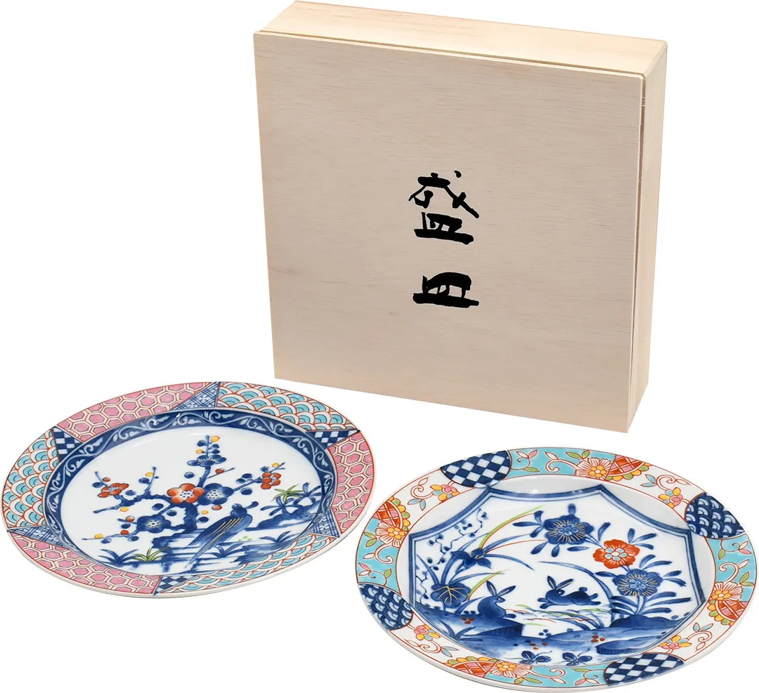 【新発売！安心の日本製！美濃焼＆藍ギフト　『游民』シリーズ】組大皿