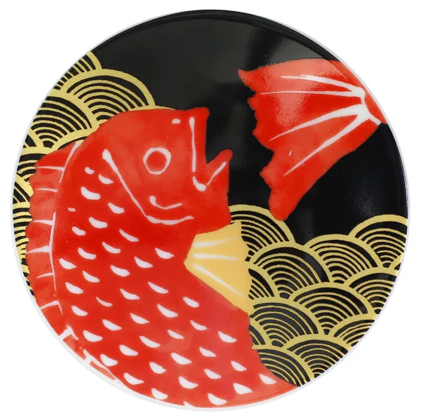 【ご紹介します！日本製！美濃焼 『RINPA』 シリーズです！】縁起小皿 鯛