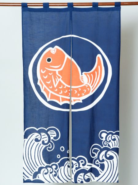 【ご紹介します！ブランド『カヤ』のおめでたい和雑貨！日本の縁起物 暖簾】TAI BLUE