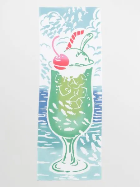 【ご紹介します！安心の日本製！ブランド『カヤ』の縁起物雑貨】注染手ぬぐい クリームソーダ