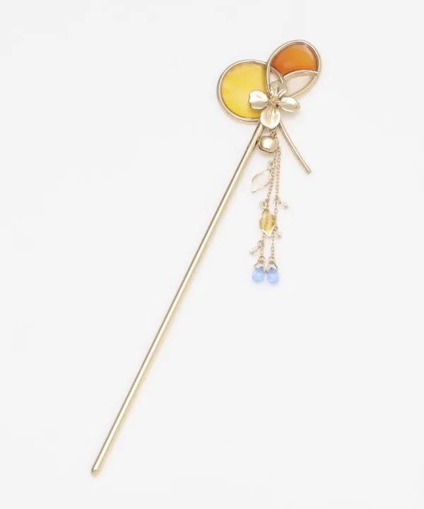 【淡い色彩に春の息吹を感じる花をイメージした花冥利かんざし】NANOHANA