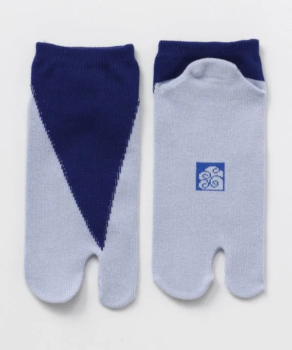 【安心の日本製！四季重ね色で足元が華やぐ！かわいいデザイン！ 足袋型くつ下 23～25cm】アサハナダ