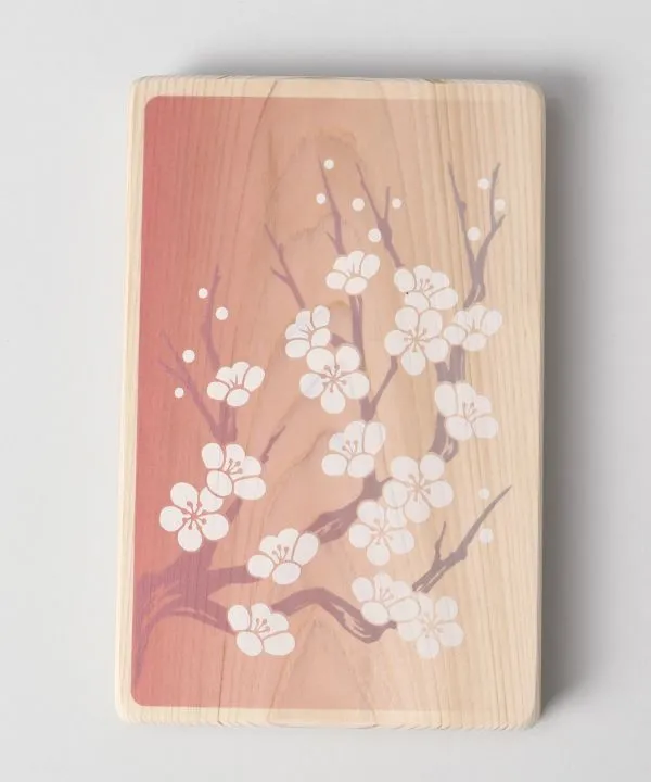 【ご紹介します！御朱印巡りの必需品！日本の神聖な檜を使用！日の木御朱印帳！】 花霞ウメ