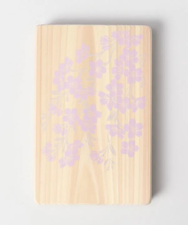 【ご紹介します！御朱印巡りの必需品！日本の神聖な檜を使用！日の木御朱印帳！】 花霞サクラ