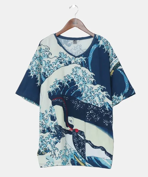 【新登場！】浮世絵メンズTシャツ いなせシリーズ  NV KUJIRA