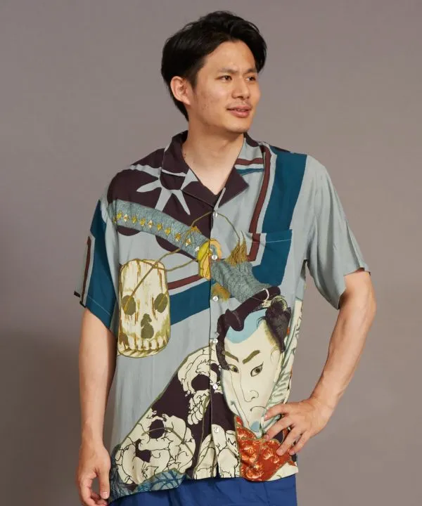 【新登場！】浮世絵メンズシャツ いなせシリーズ GY KUNIYOSHI