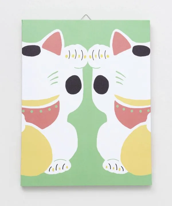 【ご紹介します！日本を表す代表的なモチーフをリデザイン！和の板飾り アートボード】MANEKI NEKO