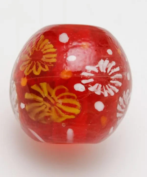 【和アクセサリー！火花とんぼ玉！和の粋をギュッと閉じ込めた小さな宝石☆】赤