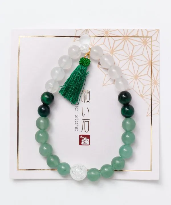【ご紹介します！ブランド『カヤ』のお洒落なアクセサリー！うつろい願いメンズブレスレット】AVENTURINE