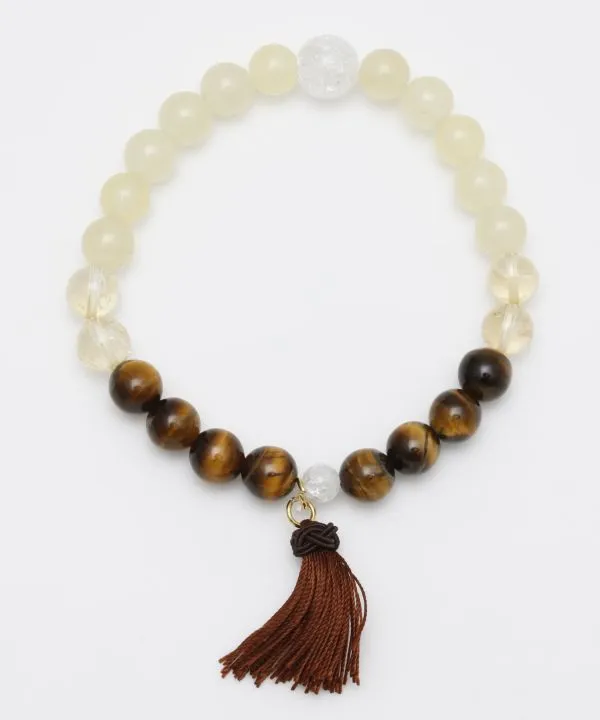 【ご紹介します！ブランド『カヤ』のお洒落なアクセサリー！うつろい願いメンズブレスレット】TIGER EYE