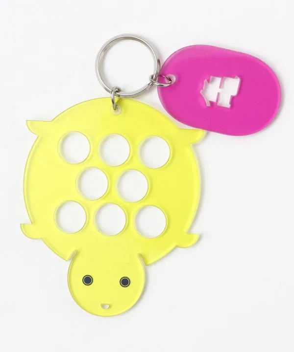 【安心の日本製！ブランド『カヤ』の可愛い和グッズ！民芸アクリルキーホルダー 】カメ
