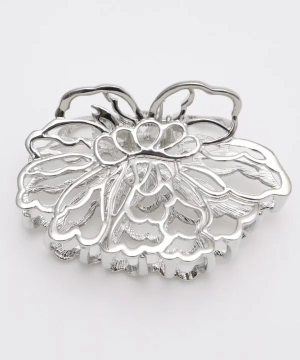 【芍薬を透かし絵のように表したヘアクリップ！芍薬咲きバンス 和アクセサリー 】GIN