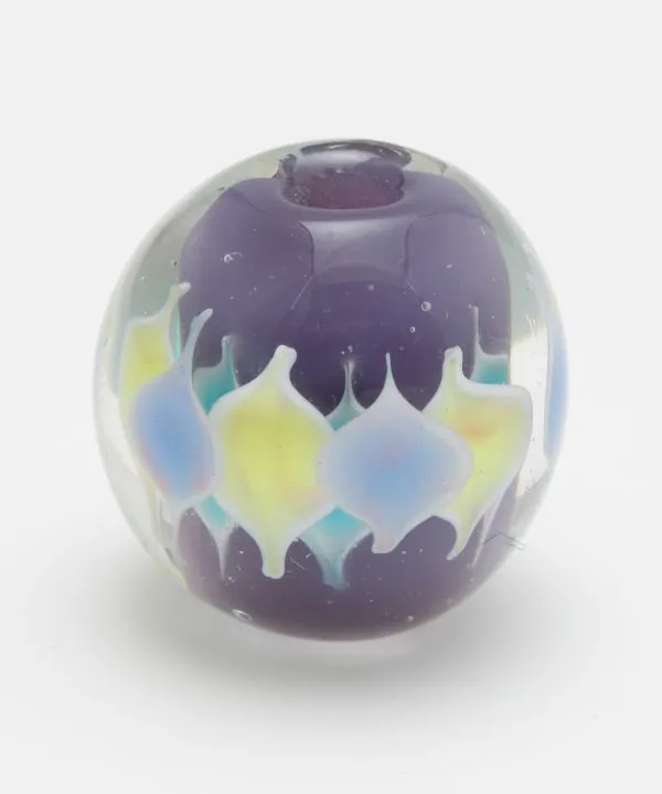 【ご紹介します！ブランド『カヤ』の花片とんぼ玉2cm 和アクセサリー】紫