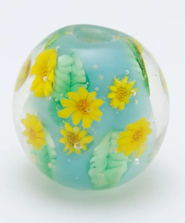 【ご紹介します！ブランド『カヤ』の蒲公英とんぼ玉2cm 和アクセサリー】緑