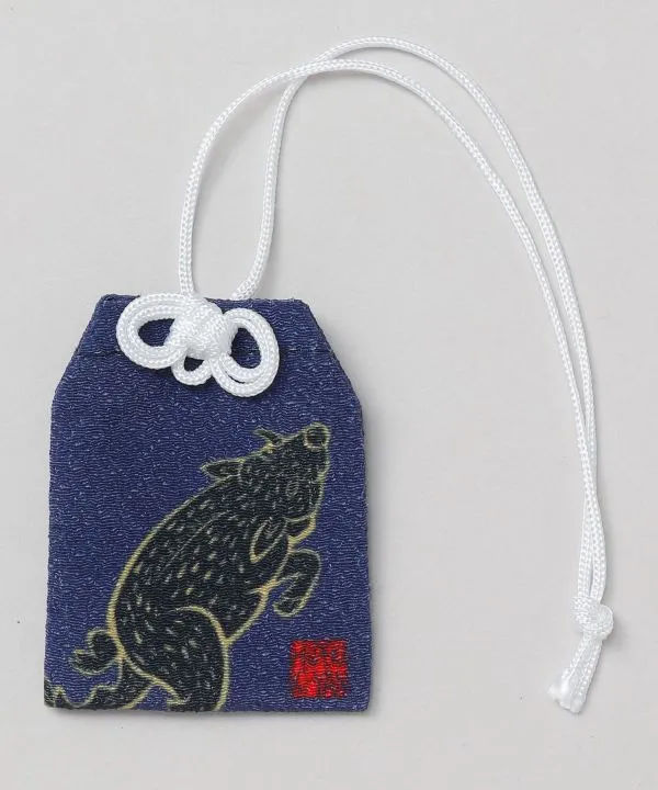 【日本製！壁画絵師・木村英輝氏とブランド『岩座』のコラボ！Ki-Yan 干支御守り袋】亥