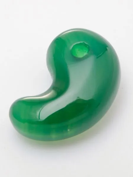 【ご紹介します！ブランド『岩座』の古代型勾玉（Lサイズ）】GREEN AGATE