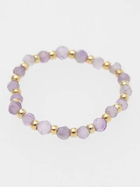 【ご紹介します！キラキラ！かわいい！幸重ねリング】AMETHYST