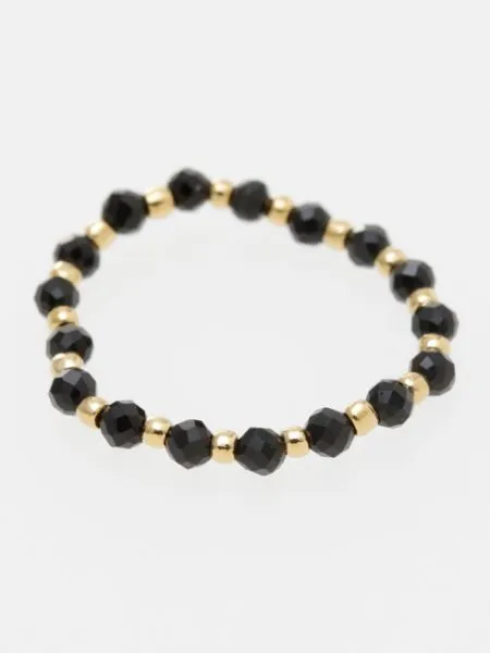 【ご紹介します！キラキラ！かわいい！幸重ねリング】BLACK SPINEL