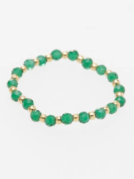 【ご紹介します！キラキラ！かわいい！幸重ねリング】GREEN ONYX