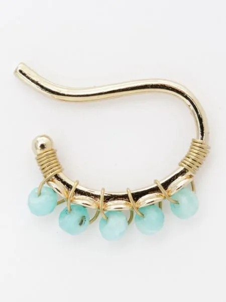 【ご紹介します！華やか！存在感抜群！流星イヤーカフ】AMAZONITE
