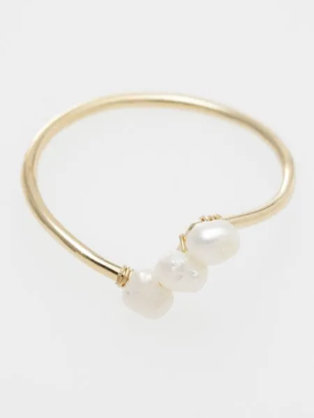 【小粒の天然石が繊細に輝く！上品なリング「岩座」星影リング 】PEARL