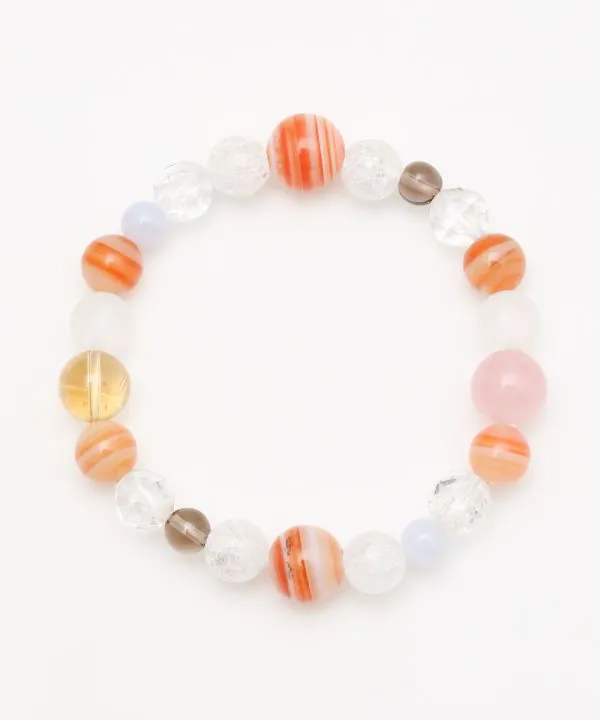 【ギフトや贈り物にもおすすめ！快晴　サードオニキスブレスレット】SARDONYX