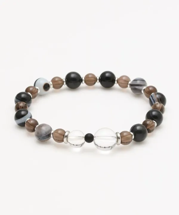 【ギフトや贈り物にもおすすめ！瀟洒　8mm天眼石ブレスレット】EYE AGATE