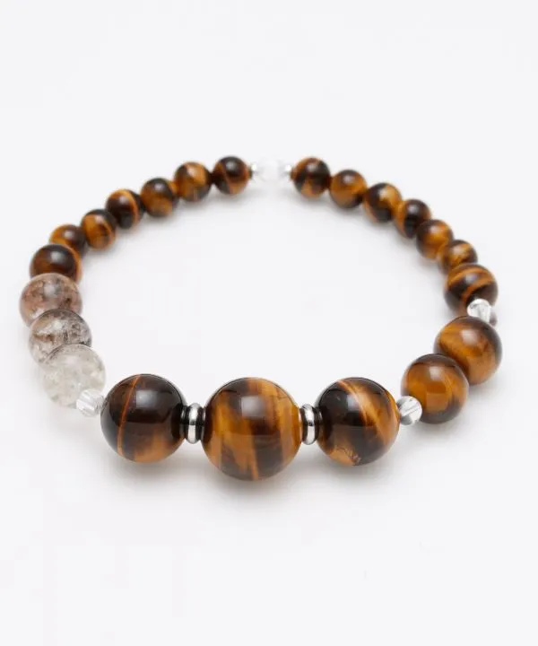 【ギフトや贈り物にもおすすめ！高尚　タイガーアイブレスレット】TIGER EYE