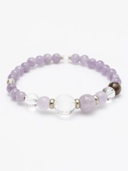 【ギフトや贈り物にもおすすめ！龍神 ラベンダーアメジストブレスレット 】LV AMETHYST