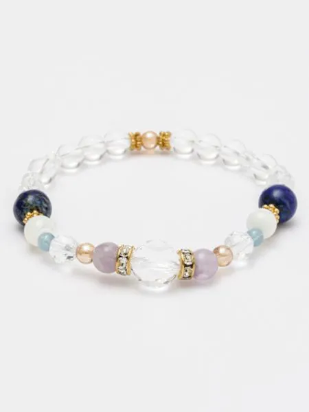 【ギフトや贈り物にもおすすめ！美麗　ラピスラズリブレスレット】LAPIS