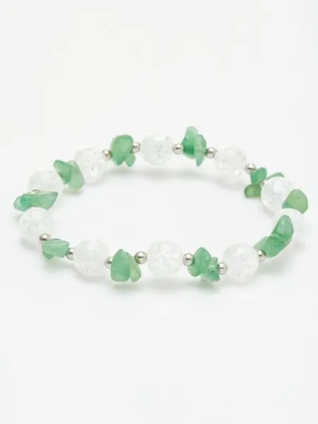 【ギフトや贈り物にも！＜五月 皐月＞産石×さざれ石ブレスレット アベンチュリン】AVENTURINE