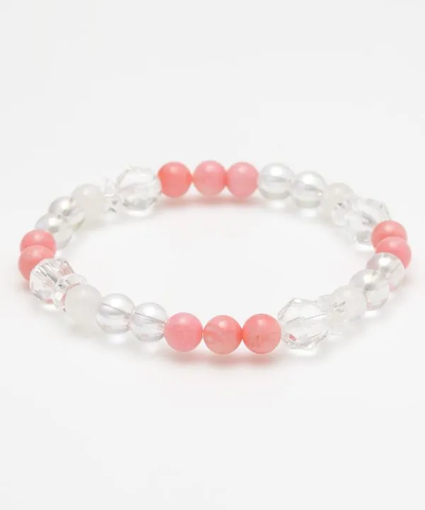 【ご紹介します！お洒落なアクセサリー！楚々（そそ）ピンクコーラルブレスレット】PINK CORAL