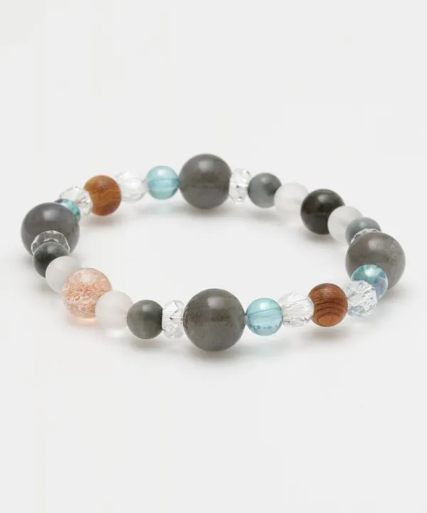 【安心の日本製！お洒落なアクセサリー！天地 ラブラドライトブレスレット】LABRADORITE