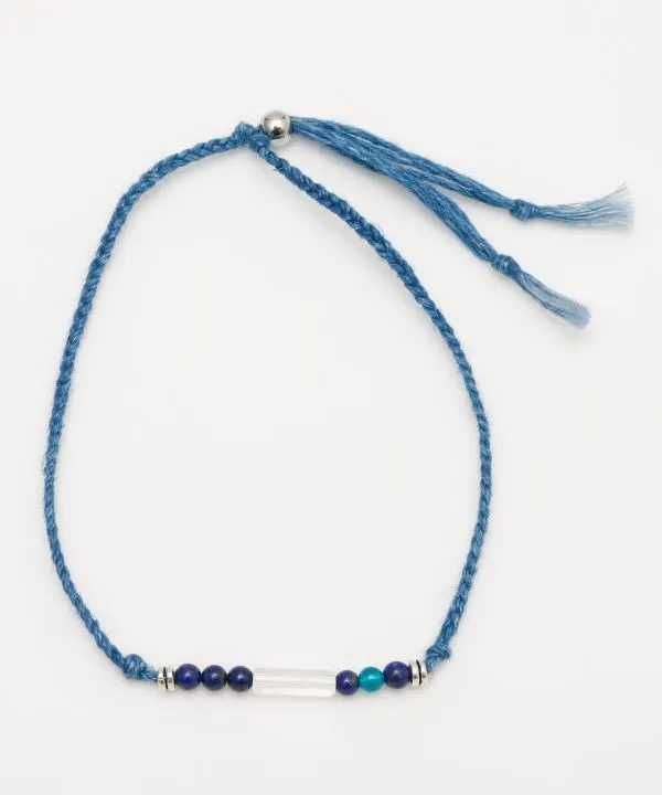 【ブランド「岩座」の藍願紐 足飾り 9月誕生石 ラピスラズリ】LAPIS LAZULI