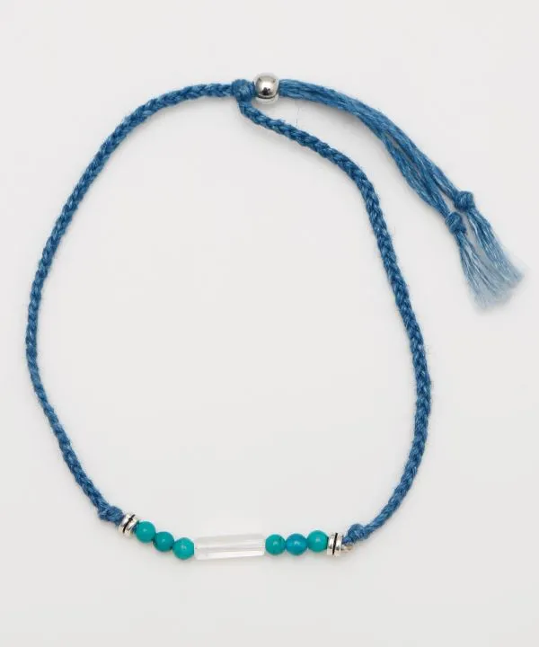 【上質な天然石！ブランド「岩座」の藍願紐 足飾り 12月誕生石 ターコイズ】TURQUOISE