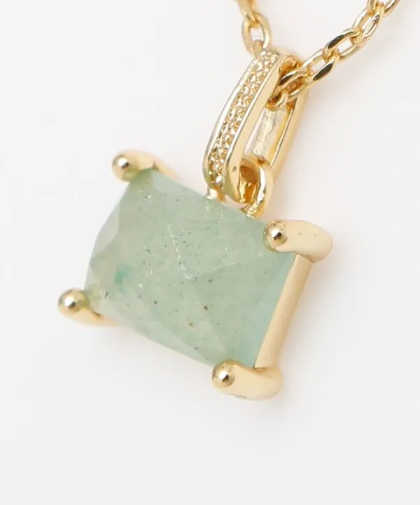 【ご紹介します！お洒落な天然石のアクセサリー！産石ネックレス】AVENTURINE