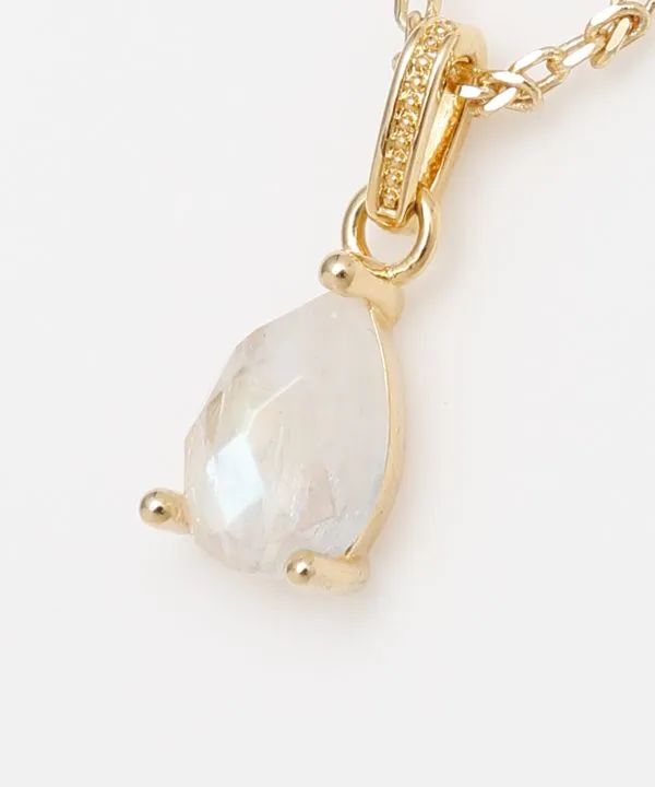【ご紹介します！お洒落な天然石のアクセサリー！産石ネックレス】MOONSTONE