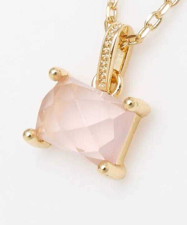 【ご紹介します！お洒落な天然石のアクセサリー！産石ネックレス】ROSE QUARTZ