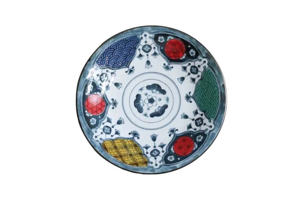 【新登場！安心の日本製！料理を引き立てる一皿！】Shonzui　色絵瓔珞紋　大皿